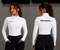 Chaqueta ajustada de mujer con cremallera