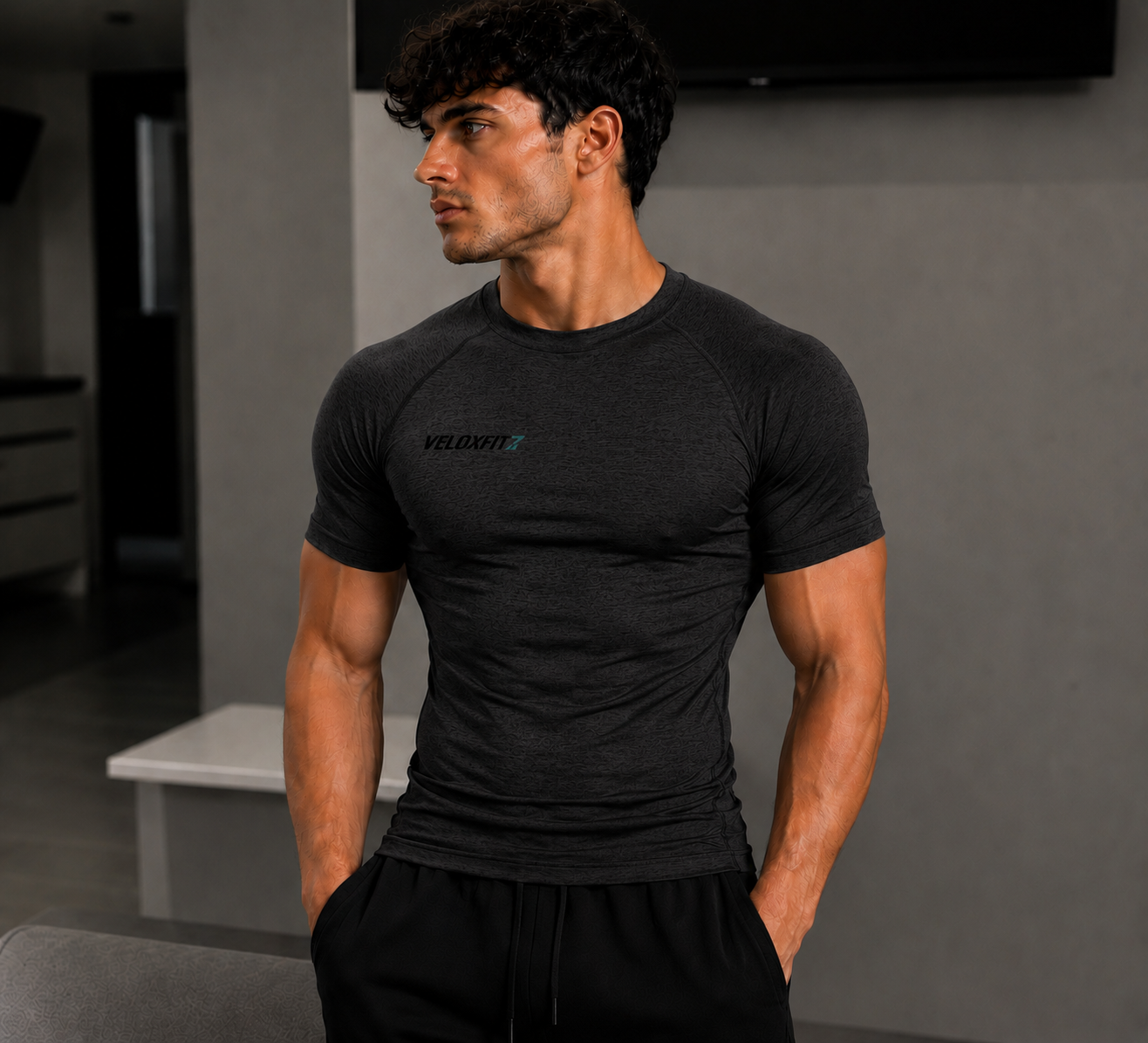 Camiseta de manga corta térmica