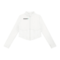 Chaqueta ajustada de mujer con cremallera