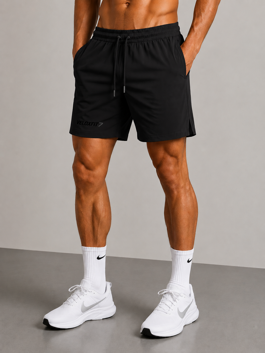 Pantalones cortos con cordón para hombre