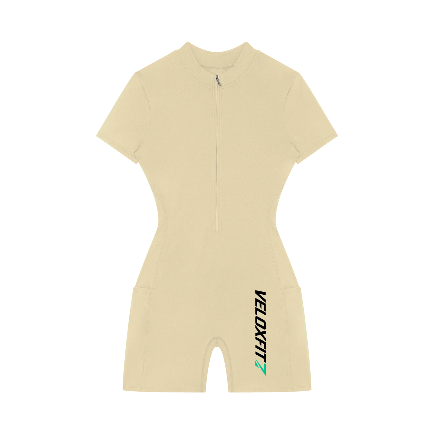 Mono con cremallera entallado para mujer
