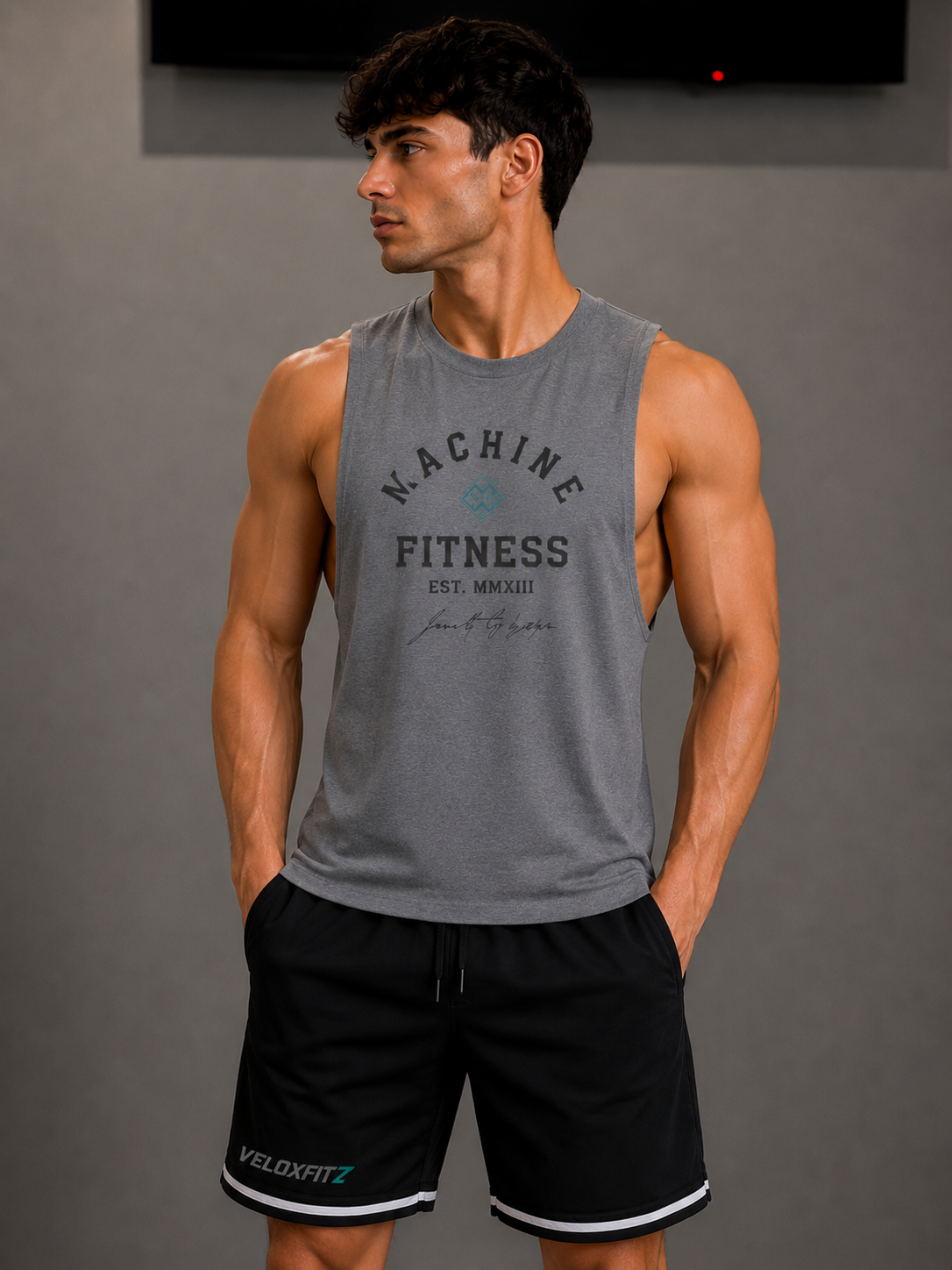 Camiseta de hombre casual sin mangas