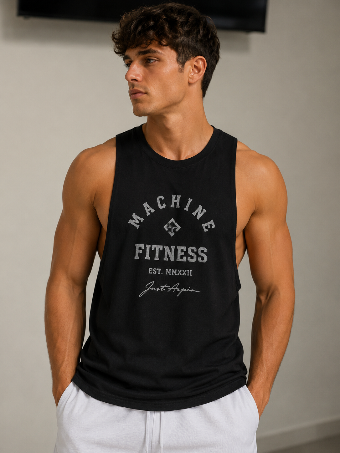 Camiseta de hombre casual sin mangas