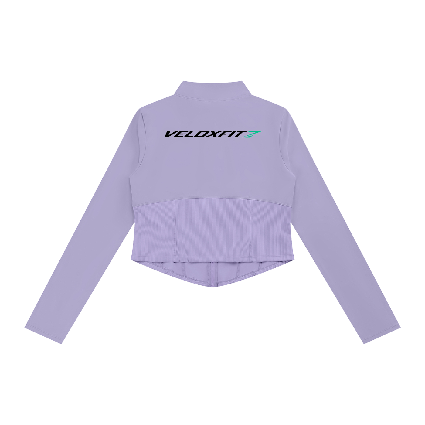 Chaqueta ajustada de mujer con cremallera