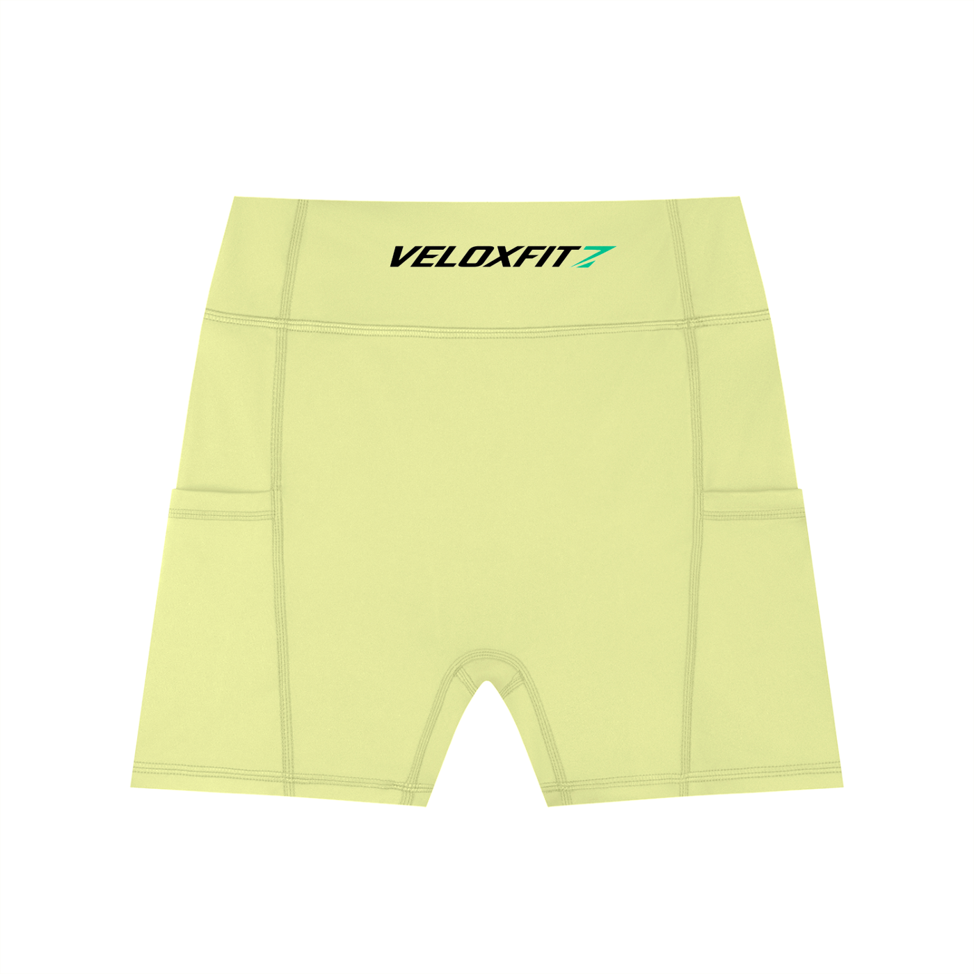 Pantalones cortos de motorista con bolsillos de cintura alta para mujer