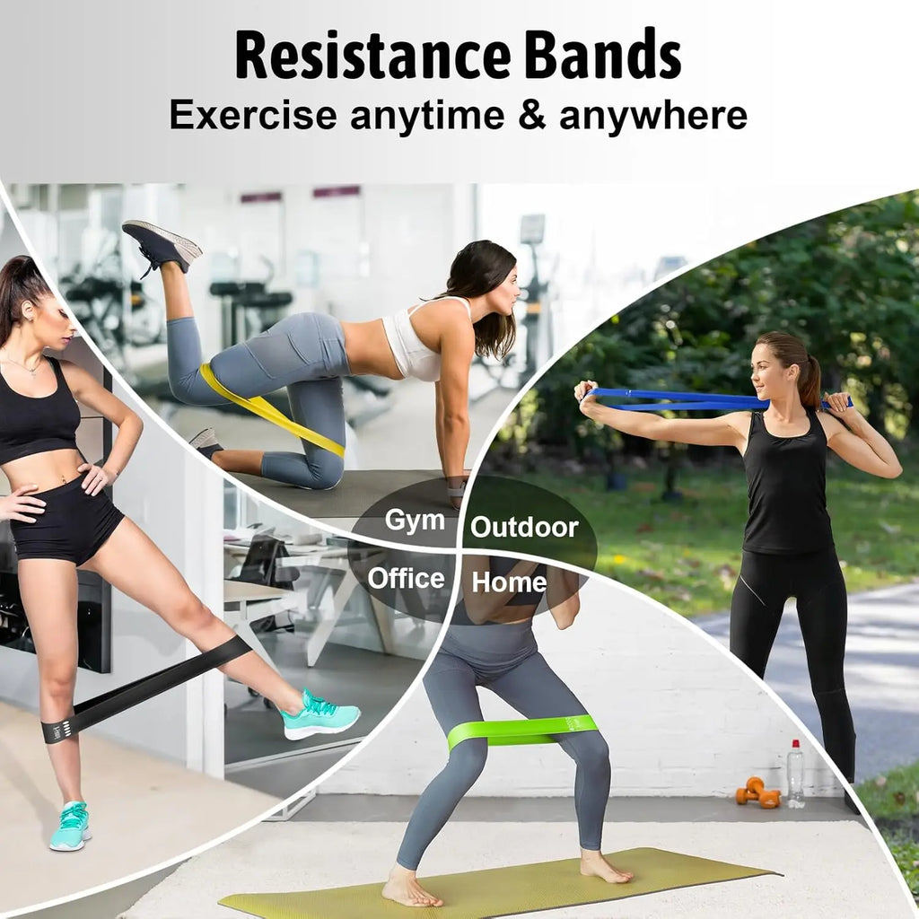Bandas de bucle de fitness de yoga para hombres y mujeres, banda de entrenamiento de resistencia ,ejercicio corporal impermeable y equilibrado
