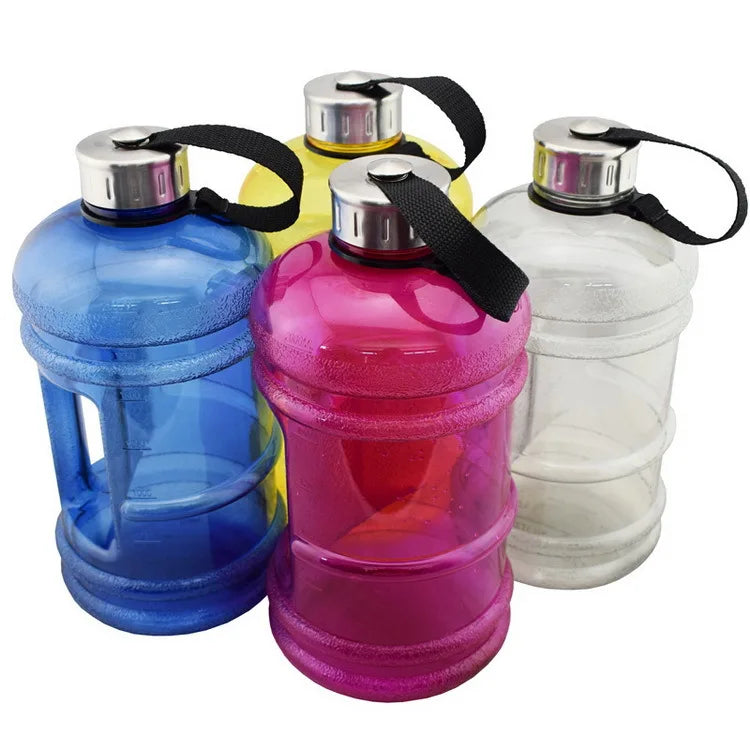 2.2L Botella de agua deportiva a prueba de fugas.Jarra sólida sin olor, Gimnasio diario Fitness Atlético para acampar Senderismo