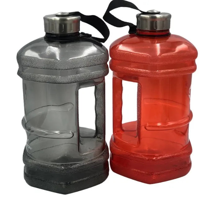 2.2L Botella de agua deportiva a prueba de fugas.Jarra sólida sin olor, Gimnasio diario Fitness Atlético para acampar Senderismo