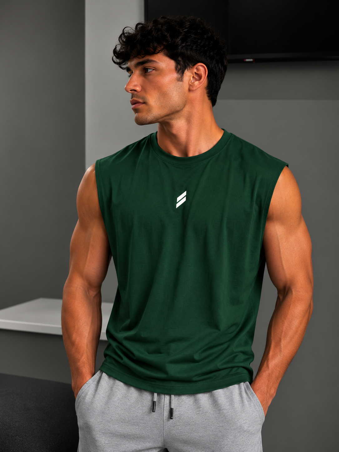 Camiseta deportiva sin mangas para hombre, chaleco de secado rápido, transpirable, holgado, para entrenamiento, Verano