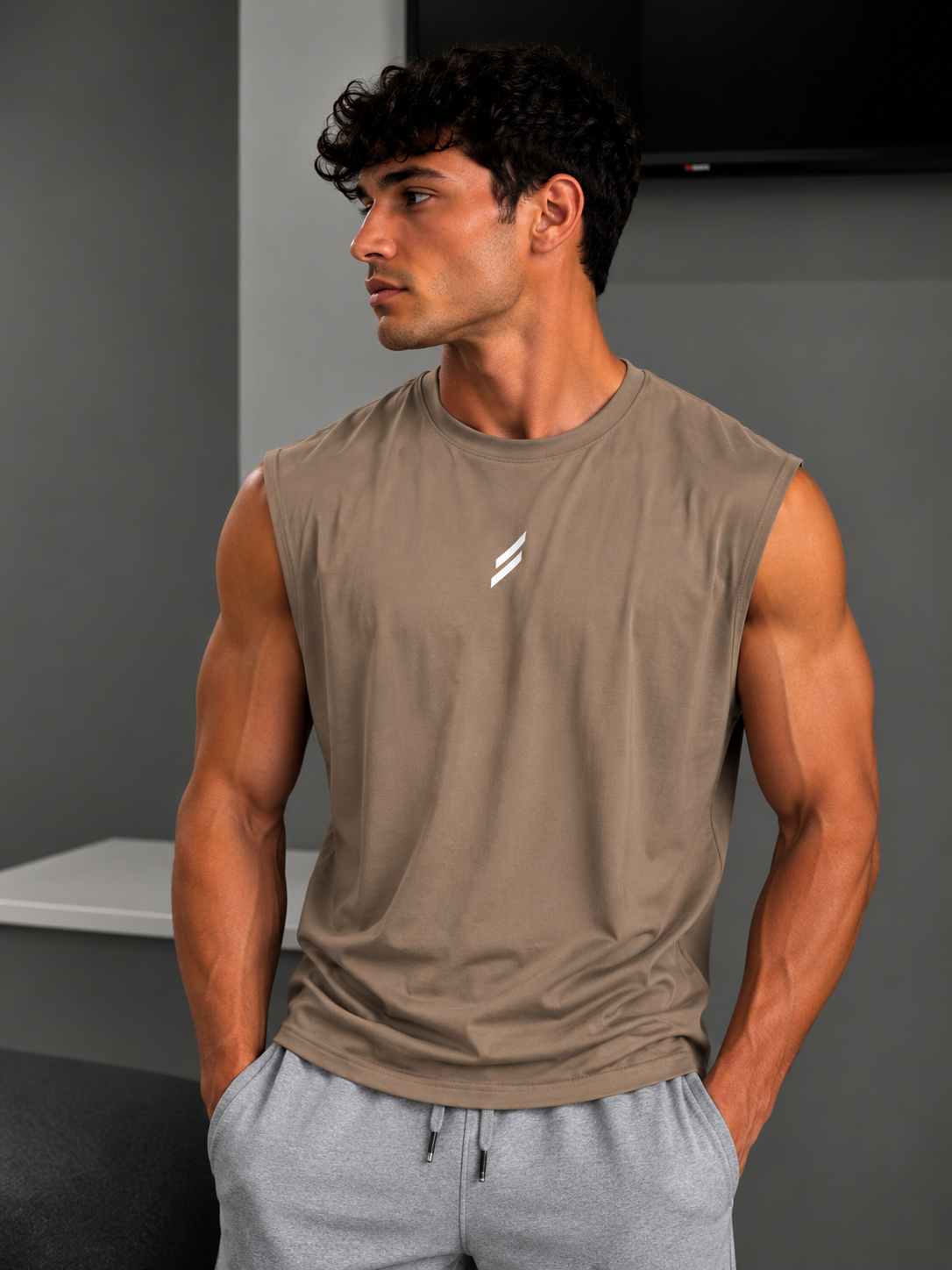 Camiseta deportiva sin mangas para hombre, chaleco de secado rápido, transpirable, holgado, para entrenamiento, Verano
