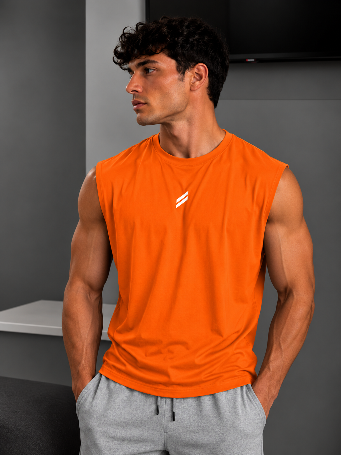 Camiseta deportiva sin mangas para hombre, chaleco de secado rápido, transpirable, holgado, para entrenamiento, Verano