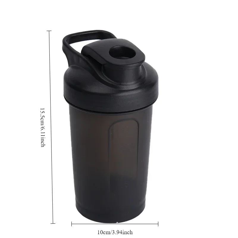 Botella de coctelera de polvo de proteína portátil de 300 ml Botella de agua a prueba de fugas para gimnasio al aire libre Fitness Entrenamiento Taza de mezcla deportiva con báscula
