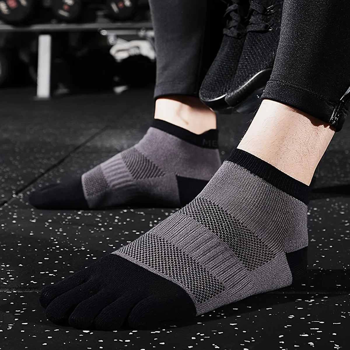 Calcetines deportivos cortos de cinco dedos, transpirables, cómodos, moldeados, unisex