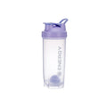 500/700ML Botella de agua deportiva Coctelera de proteínas Viaje al aire libre Taza de jugo portátil con estuche para polvo Tazas de café Botella de bebida a prueba de fugas