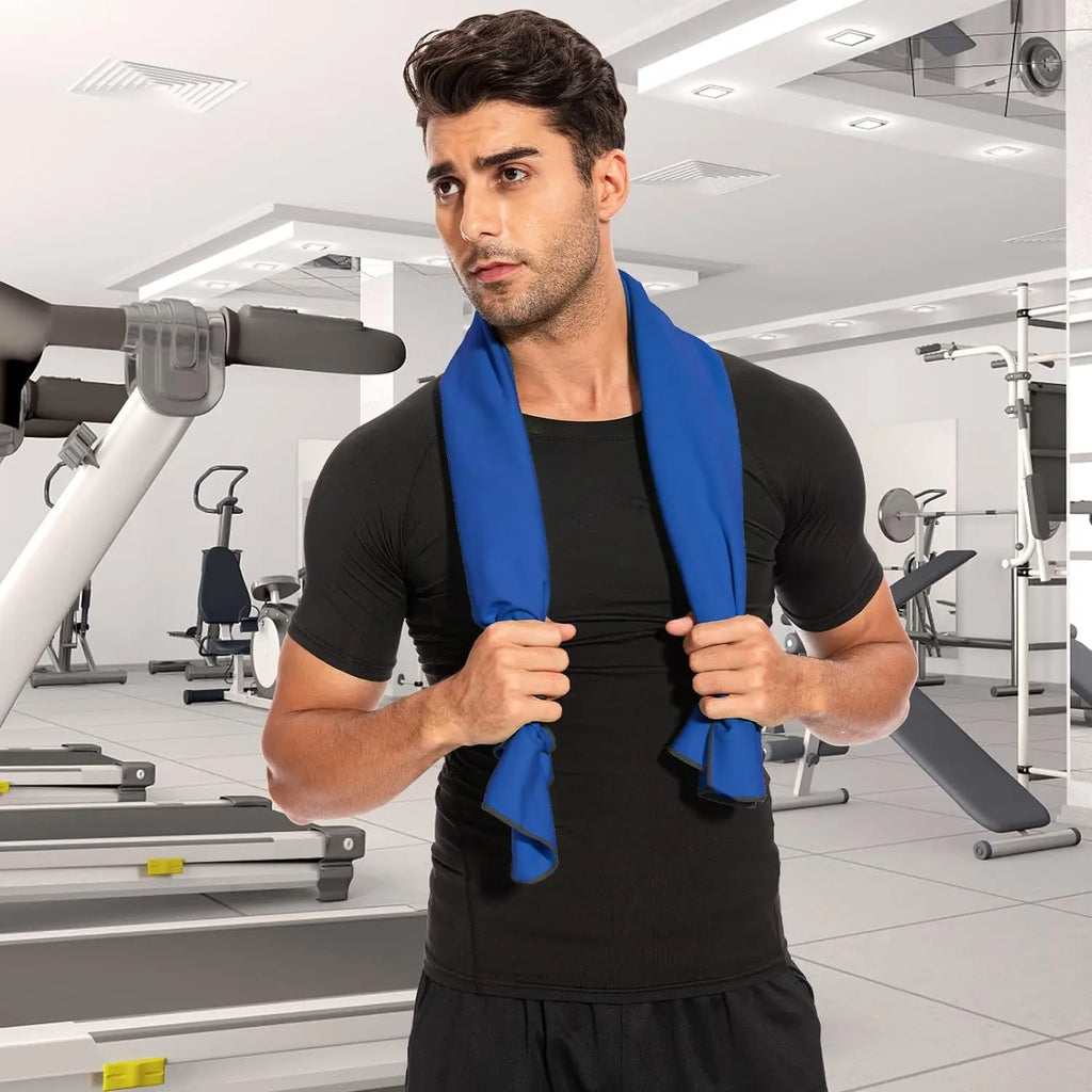 Toallas de entrenamiento de microfibra de 40x80 cm para hombres y mujeres, agradables para la piel, sin olor, altamente absorbentes, toalla de sudor de secado rápido