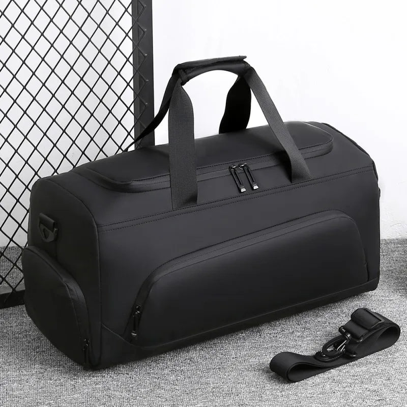 Bolsa de gimnasio deportiva, bolso de gran capacidad, bolsa de viaje portátil, compartimento múltiple con almacenamiento de zapatos, perfecto para vacaciones
