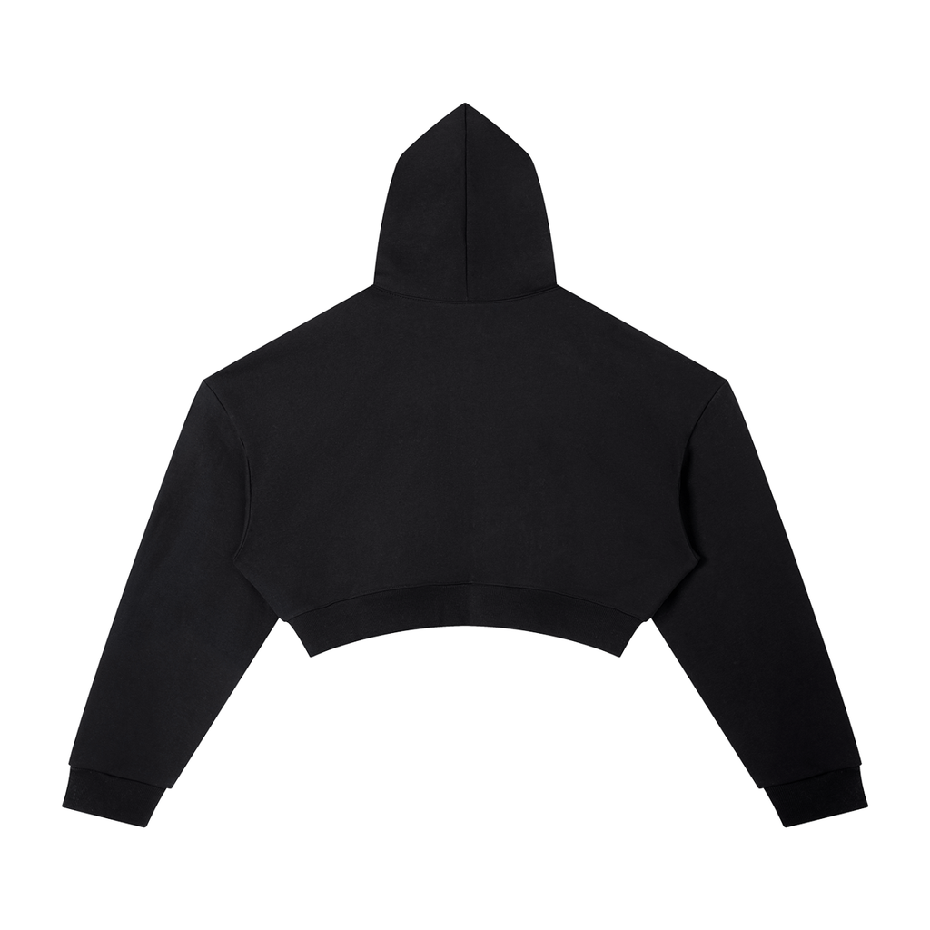 Sudadera con capucha corta esencial oversize