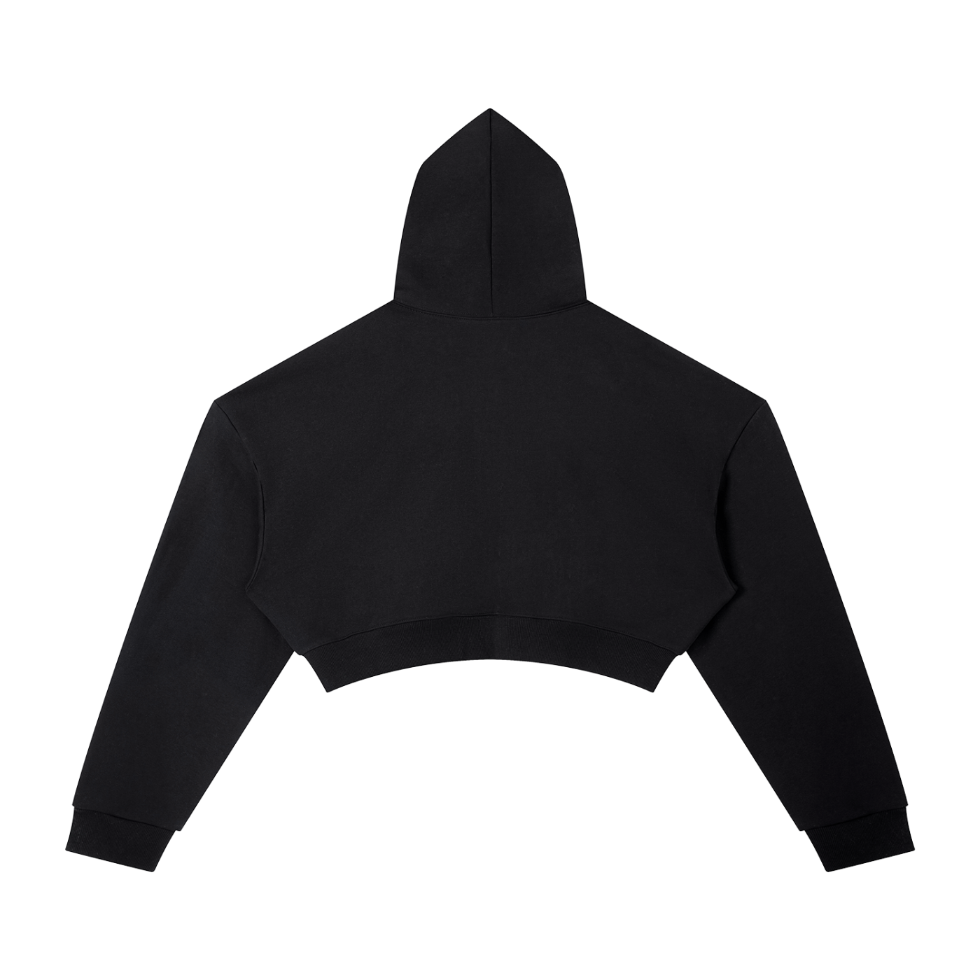 Sudadera con capucha corta esencial oversize