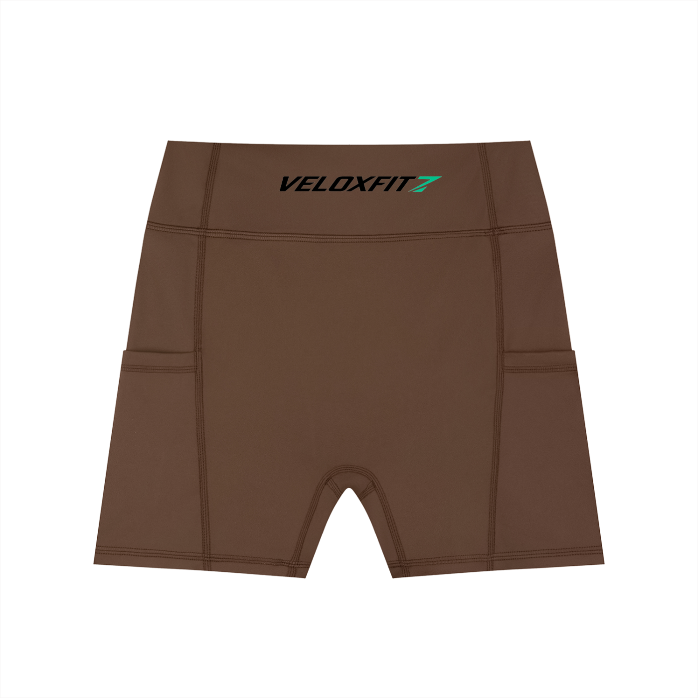 Pantalones cortos de motorista con bolsillos de cintura alta para mujer