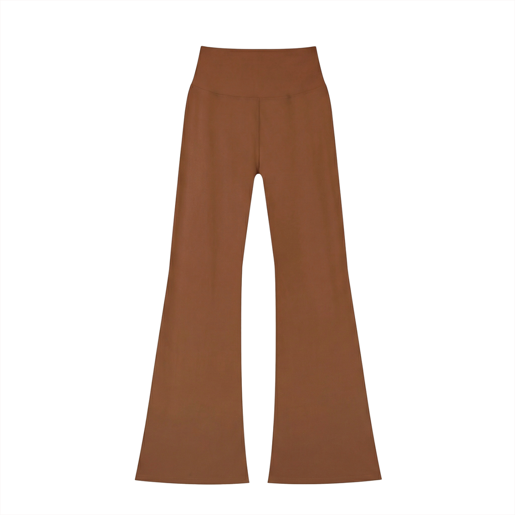 Leggings acampanados de cintura alta para mujer