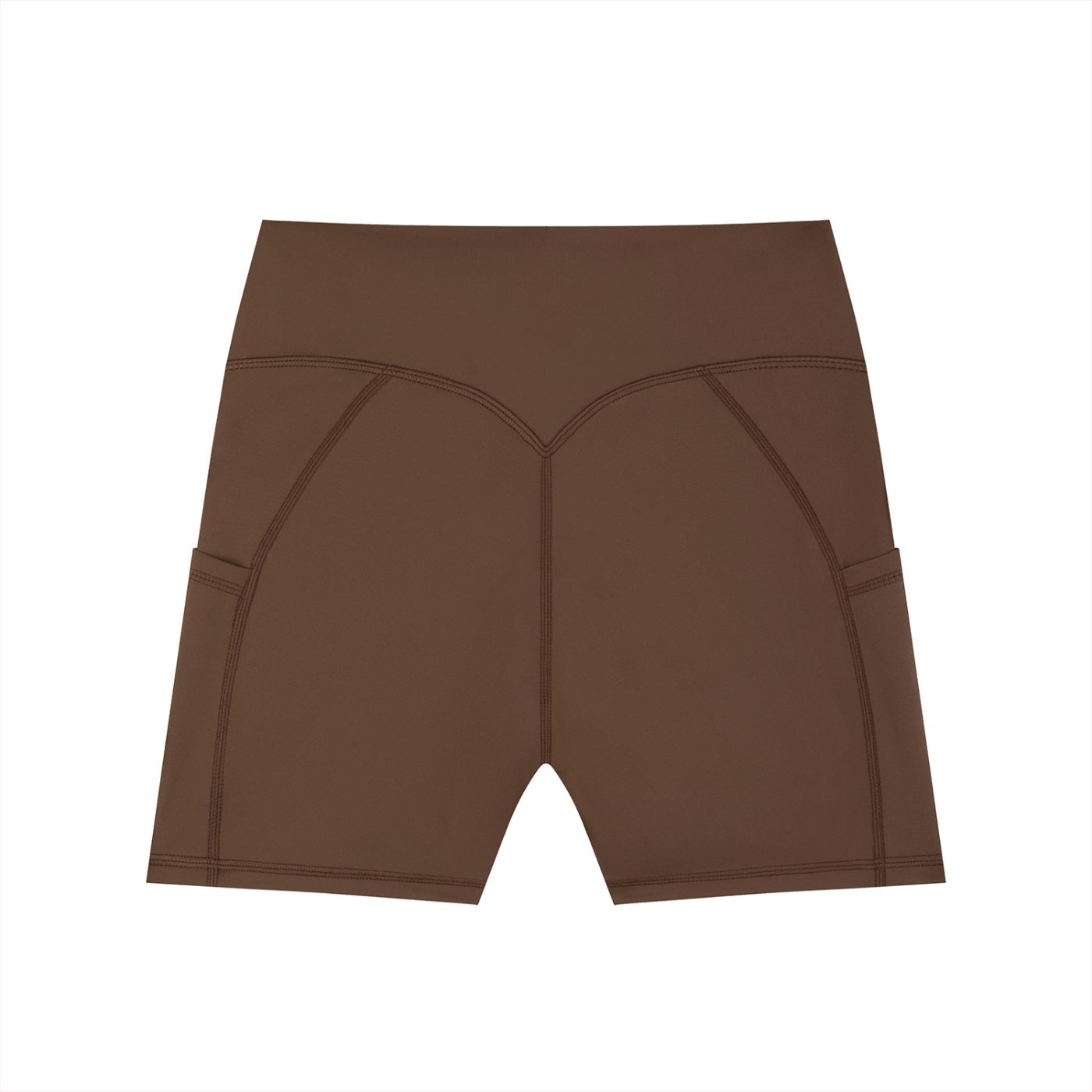 Pantalones cortos de motorista con bolsillos de cintura alta para mujer
