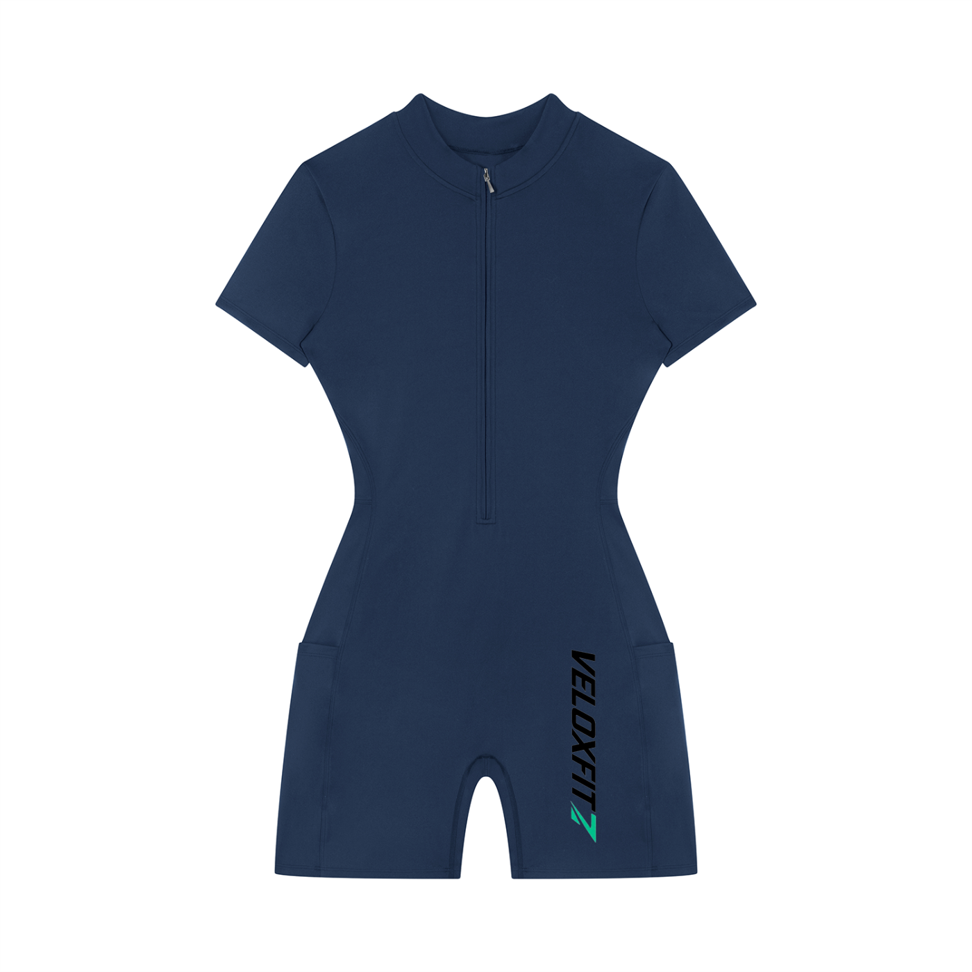 Mono con cremallera entallado para mujer